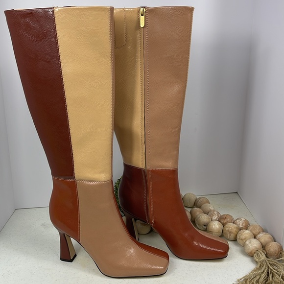 CIRCUS BY SAM EDELMAN/ BOOTS Sepia Brown/Ginger/Blonde SZ 8 NWOB - Picture 11 of 14